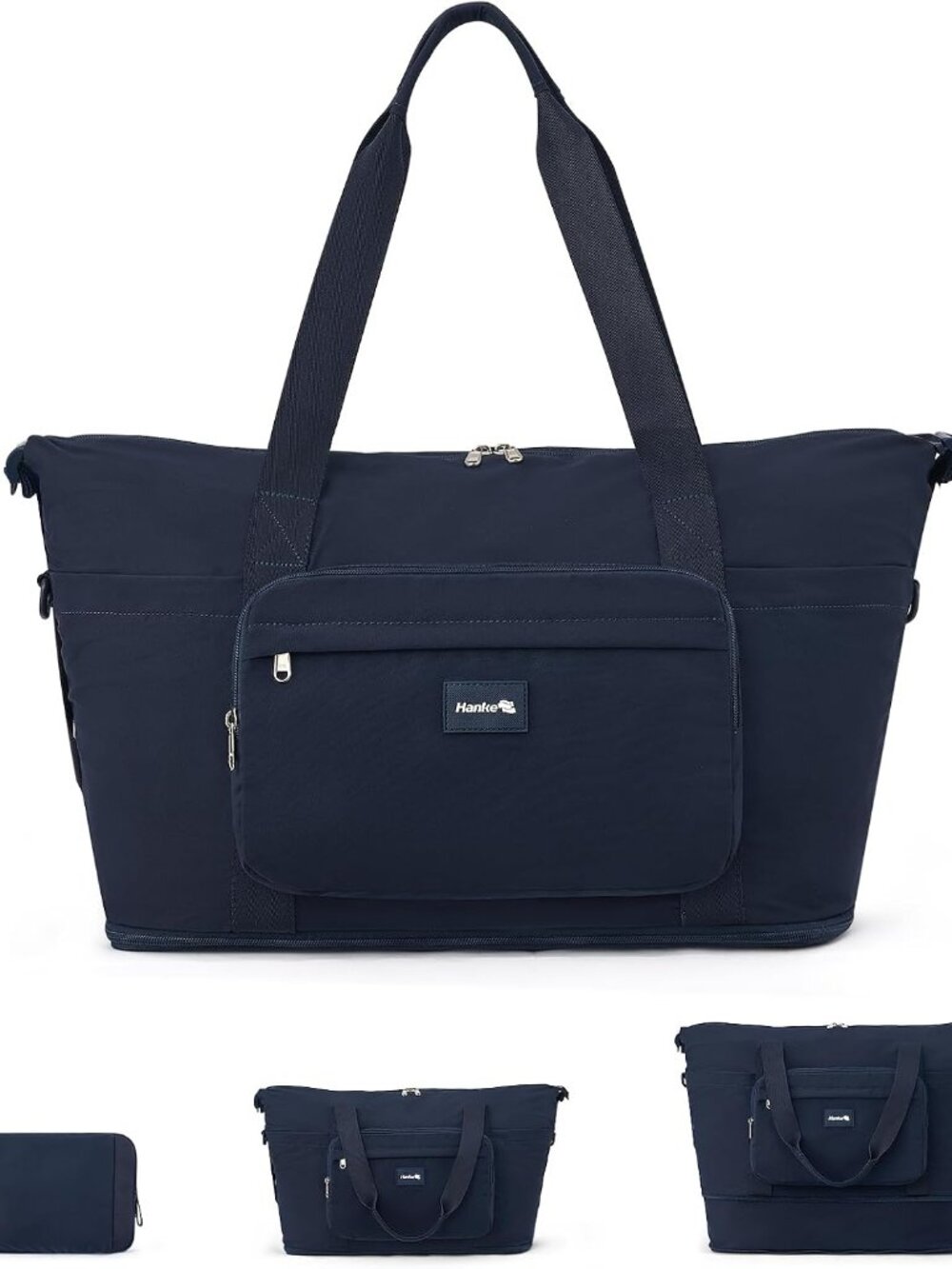 40L Foldable Expandable Travel Tote Bag,Wet Dry Separation Laptop Weekender Carr